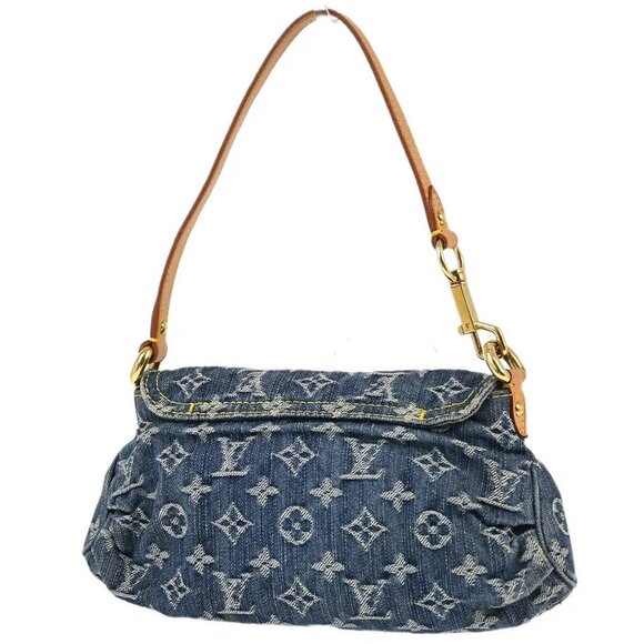 Louis Vuitton Blue Monogram Denim Mini Pleaty Handbag - Picture 2 of 11